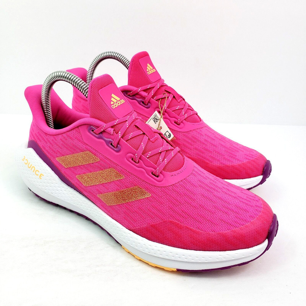 Adidas EQ21 Run Girls Size 5.5Y Womens Sz 6.5 Pink Running Sneaker Shoes GY2736